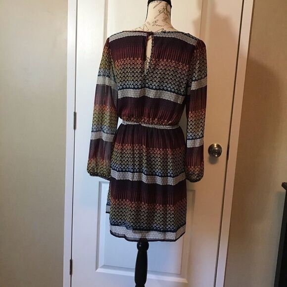 JW Style Multicolor Long Sleeve Dress Small - Picture 3 of 11